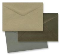 C6 Envelopes - Black, Brown & Grey